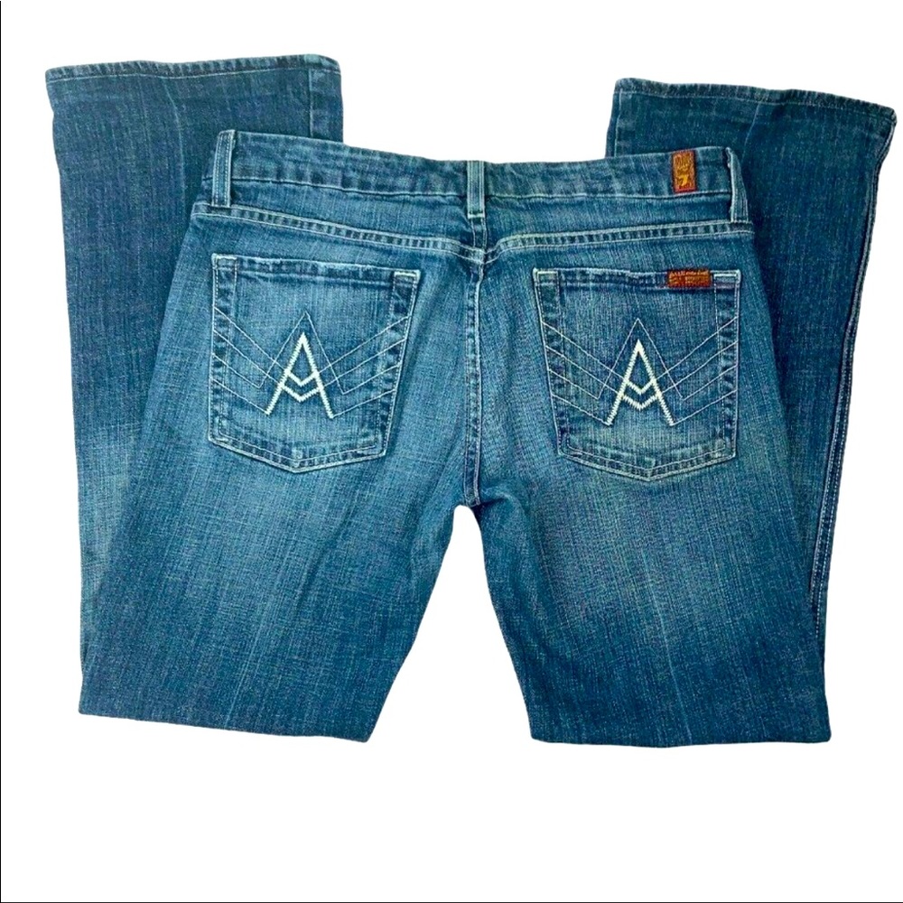 7 For All Mankind Womens Flare Leg Jeans Size 31